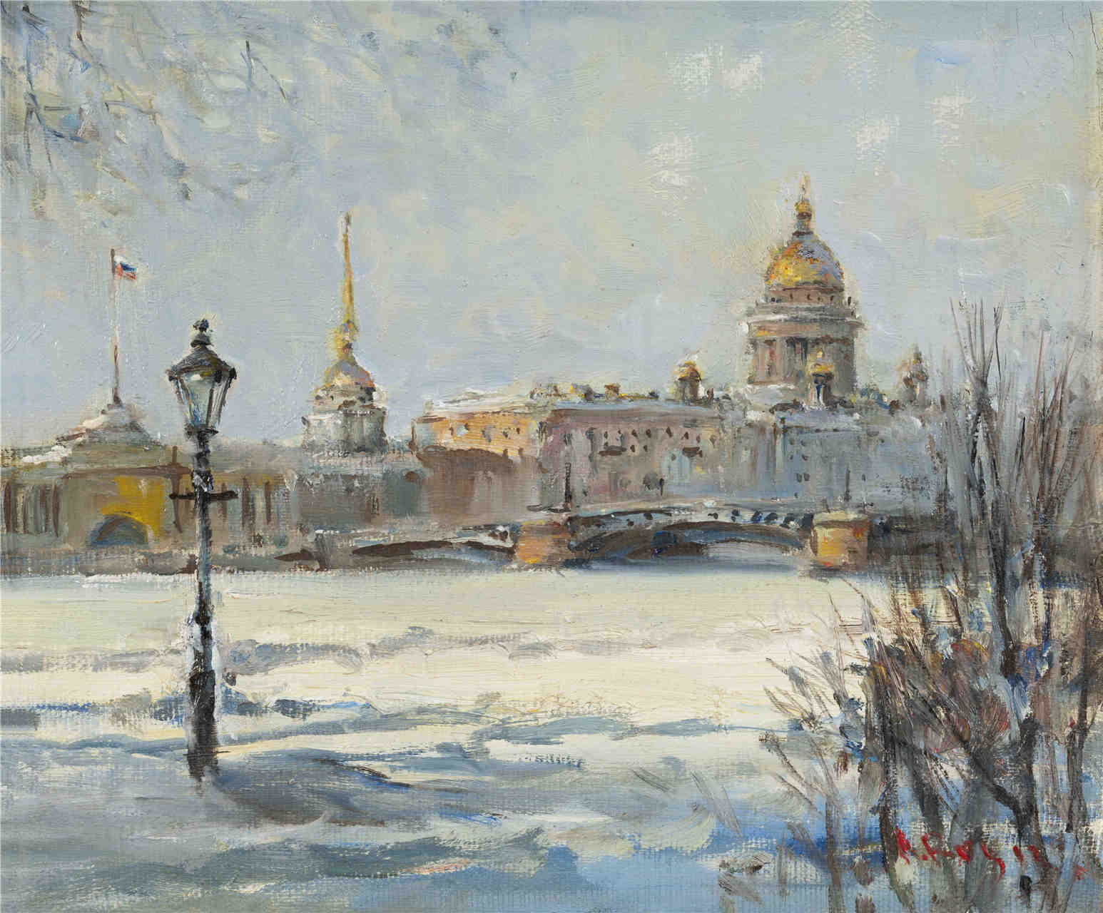 01-鲁萨诺夫·亚历山大《冬季大涅瓦河》