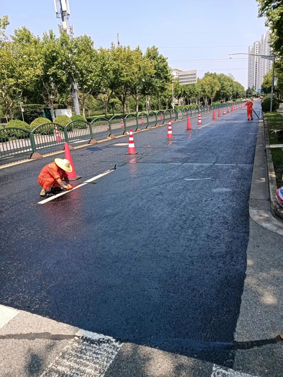 【精细养护】 道路预养 常养常新-浦林城建官方网站