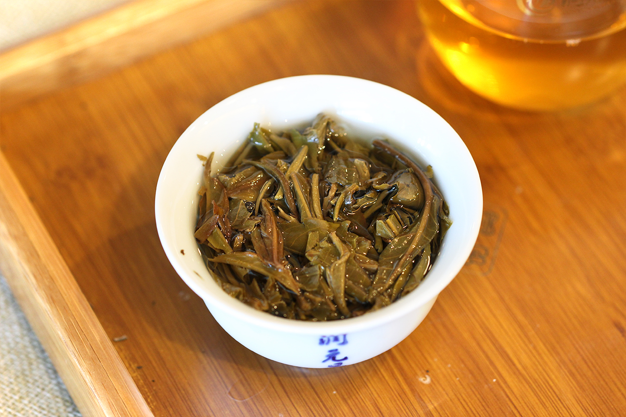 润元昌普洱茶叶底