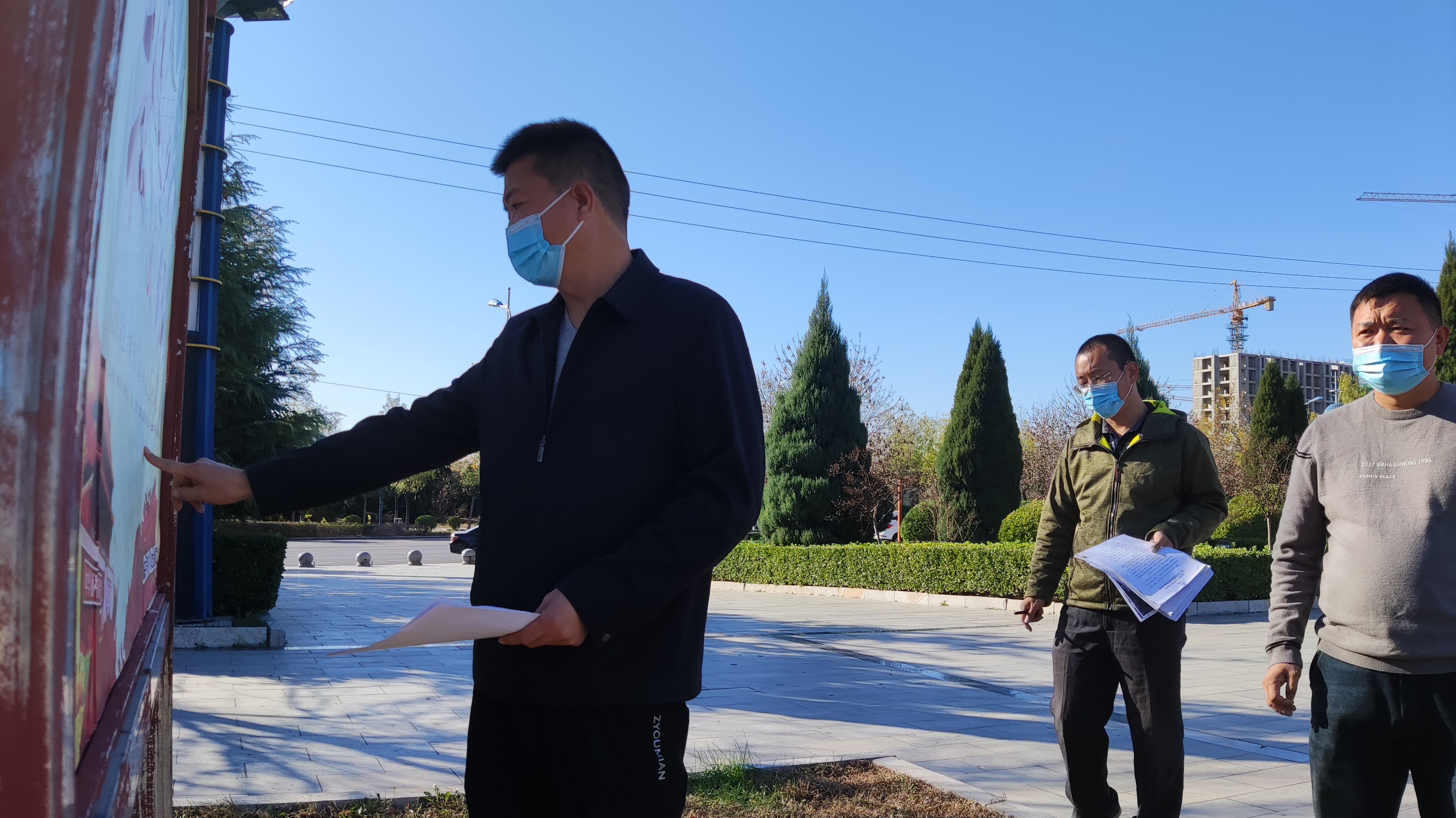 创建文明城市临城县委常委宣传部长代立锋调研文明县城创建工作