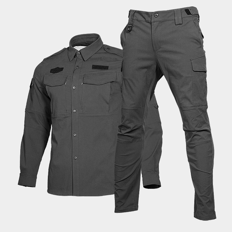 朗森凯2020款多功能长袖战术服户外教官作训服保安战训服体能服