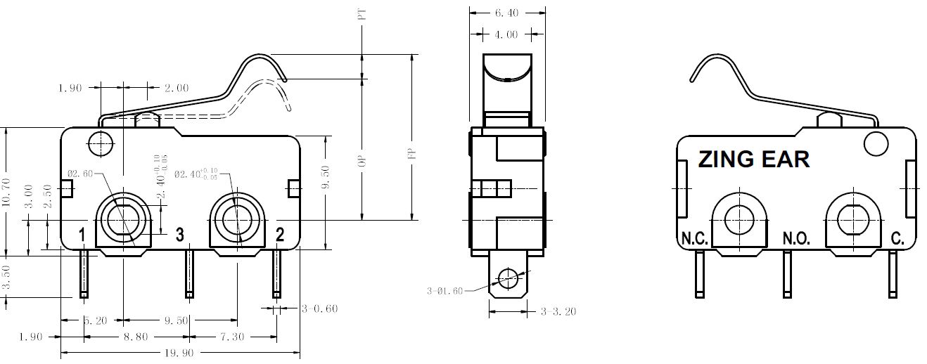 微动开关 g605-250s59a