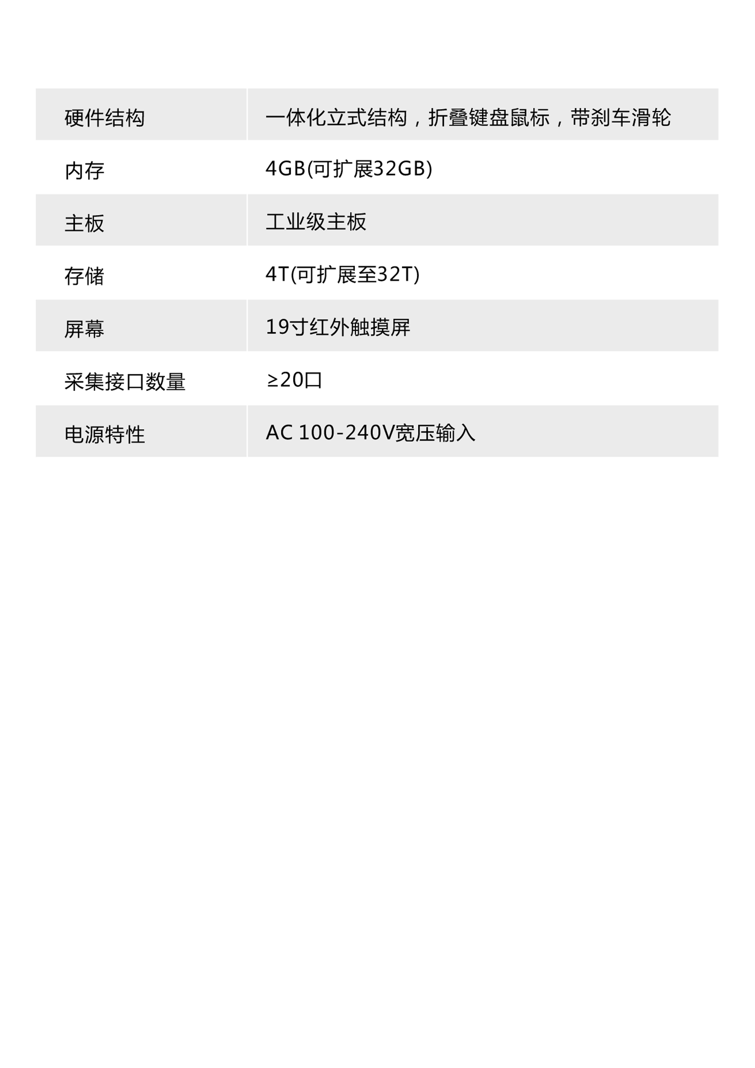 ZCS-KRSD3技术规格