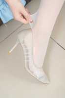 白色丝袜穿搭女仆裙装的淘宝产品图素材