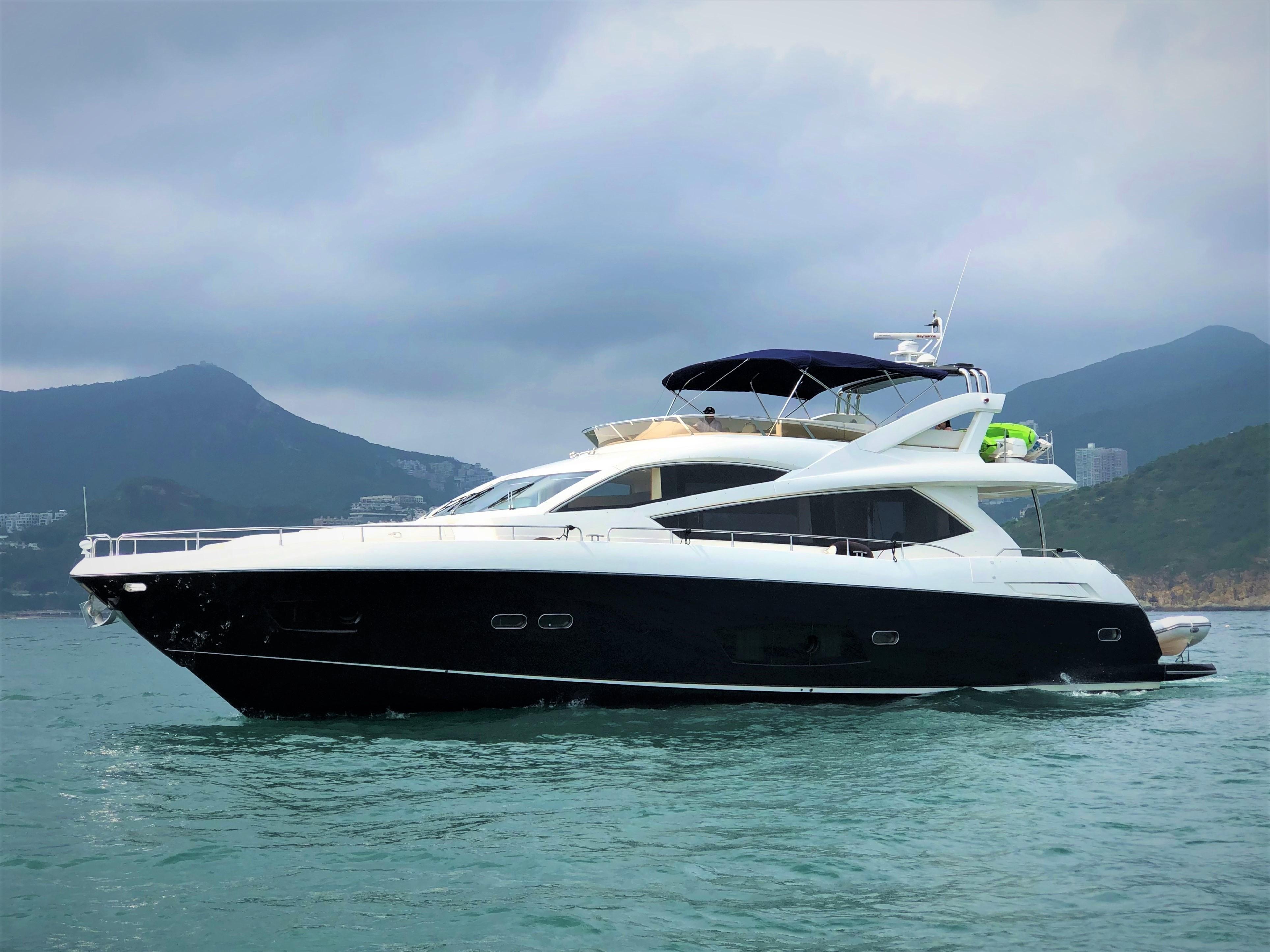 二手圣汐sunseeker manhattan 73飞桥游艇