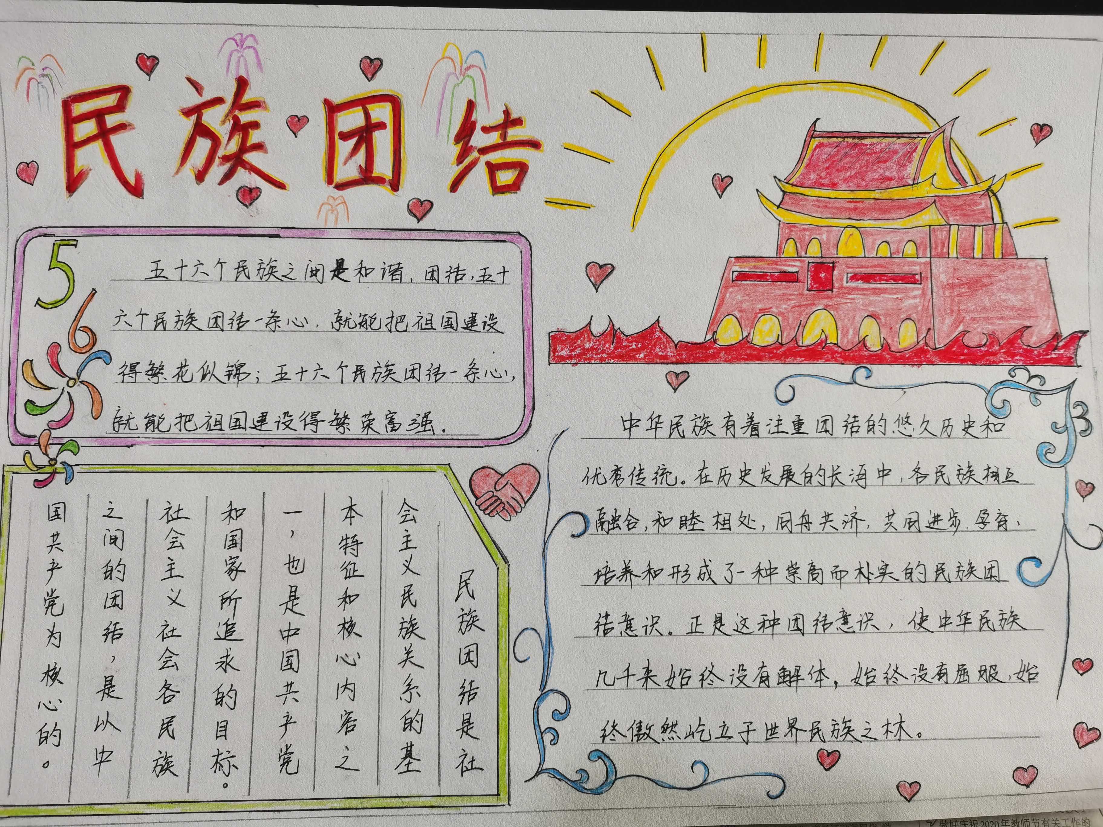 团结进步宣传月系列活动之——武邑县教育局举办的民族团结黑板报评比