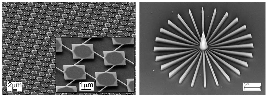 電子束光刻:最小線寬50nm(成熟),適合在導電襯底,圖形面積小的圖形