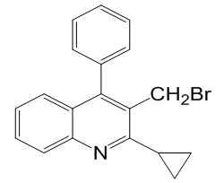 杂质对照品结构式-zzh11-2-环丙基-4-苯基-3-溴甲基喹啉-无氟N6-1