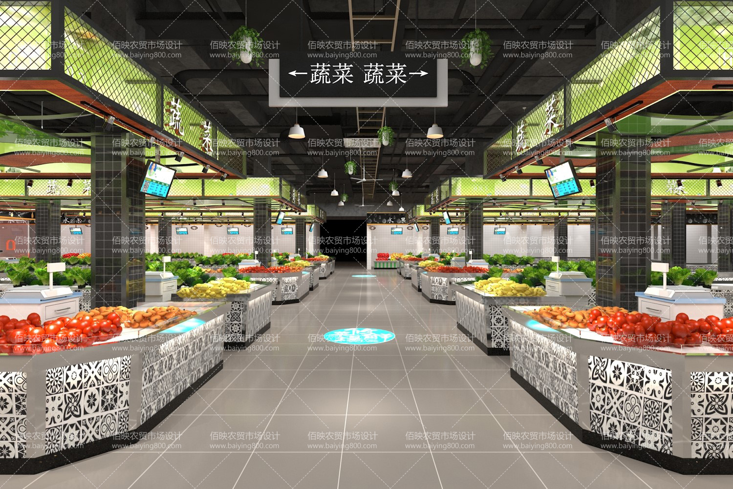 农贸市场设计：台州本湾市场-佰映农贸市场设计