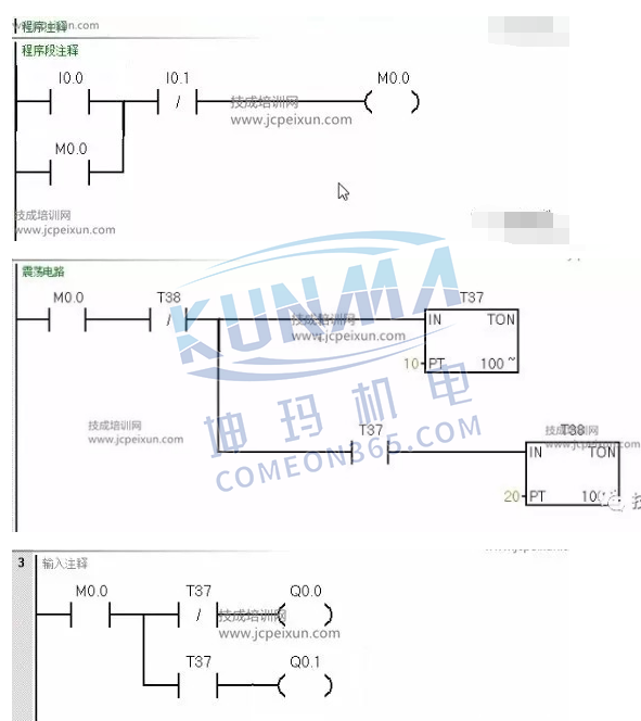 plc跑马灯程序图图片