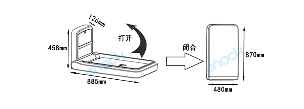 婴儿照料台尺寸