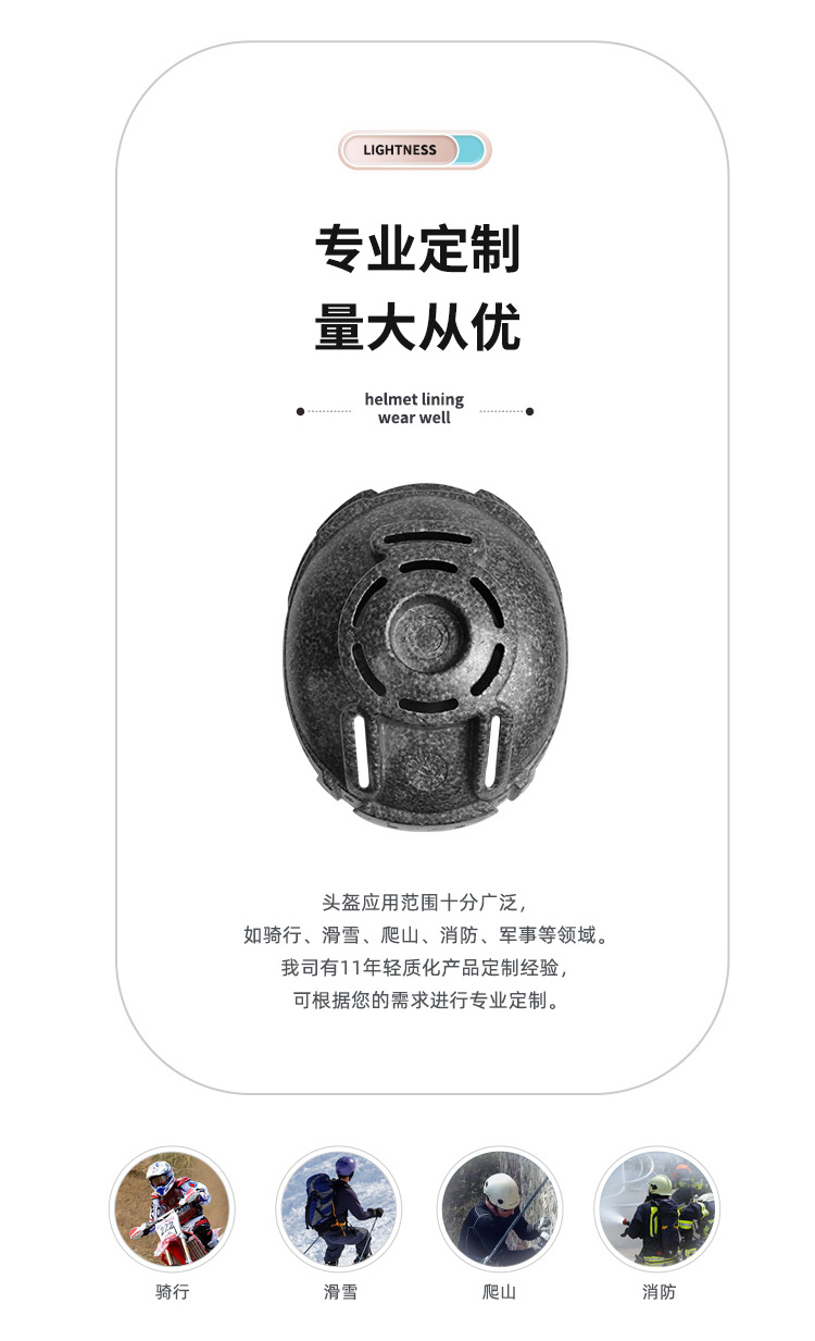 EPP头盔|EPP头盔内衬|FAST头盔内衬|头盔定制|减震头盔内衬