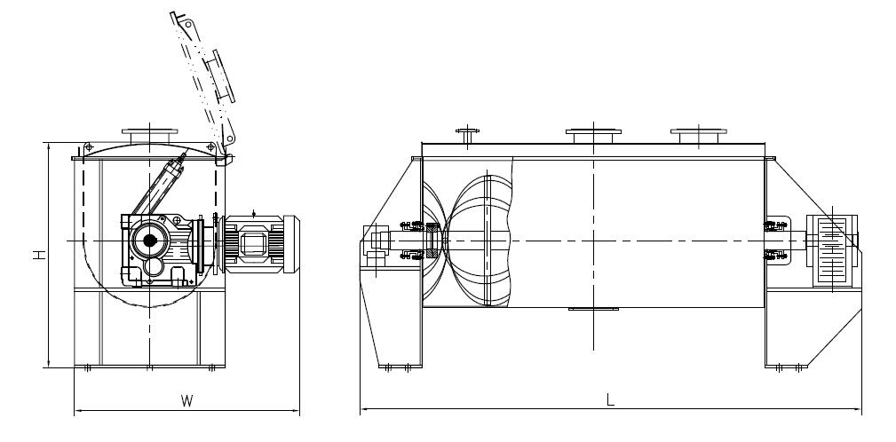 5卧式螺带混合机-规格表图