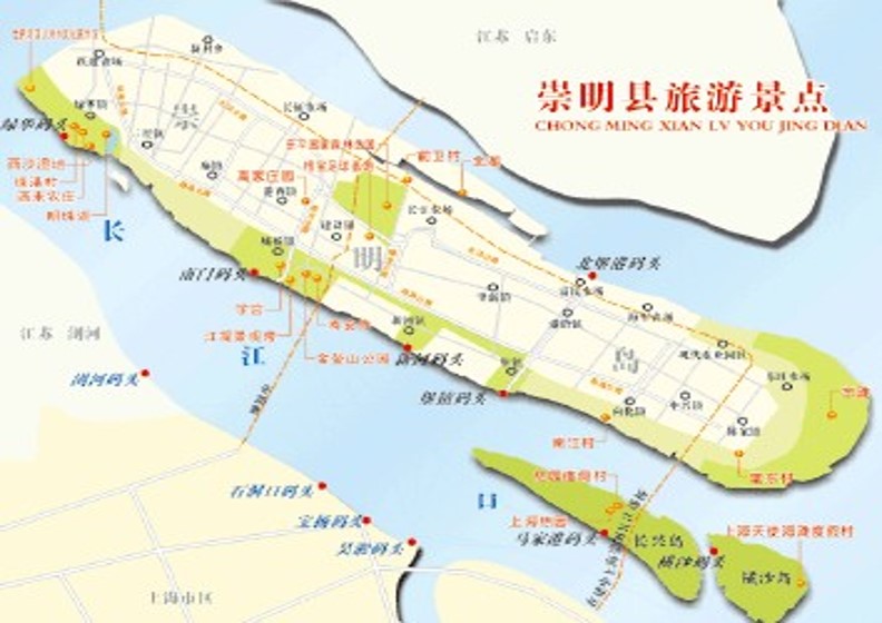 崇明岛地图