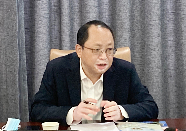 公司副总经理王胜起会见武汉市青山区委常委傅谦-化学工业岩土工程有限公司