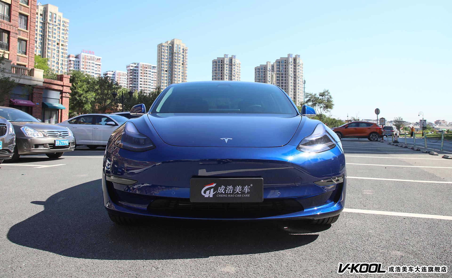 特斯拉model3威固隐形车衣威固v10案例大连成浩美车