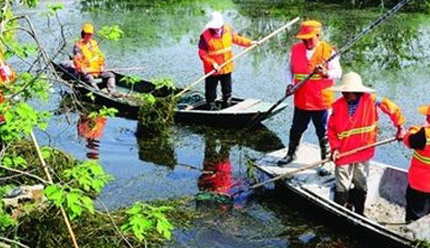 河道保洁作业流程图