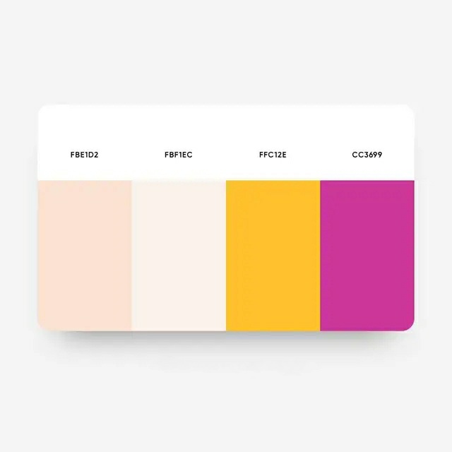 一组柔美配色方案