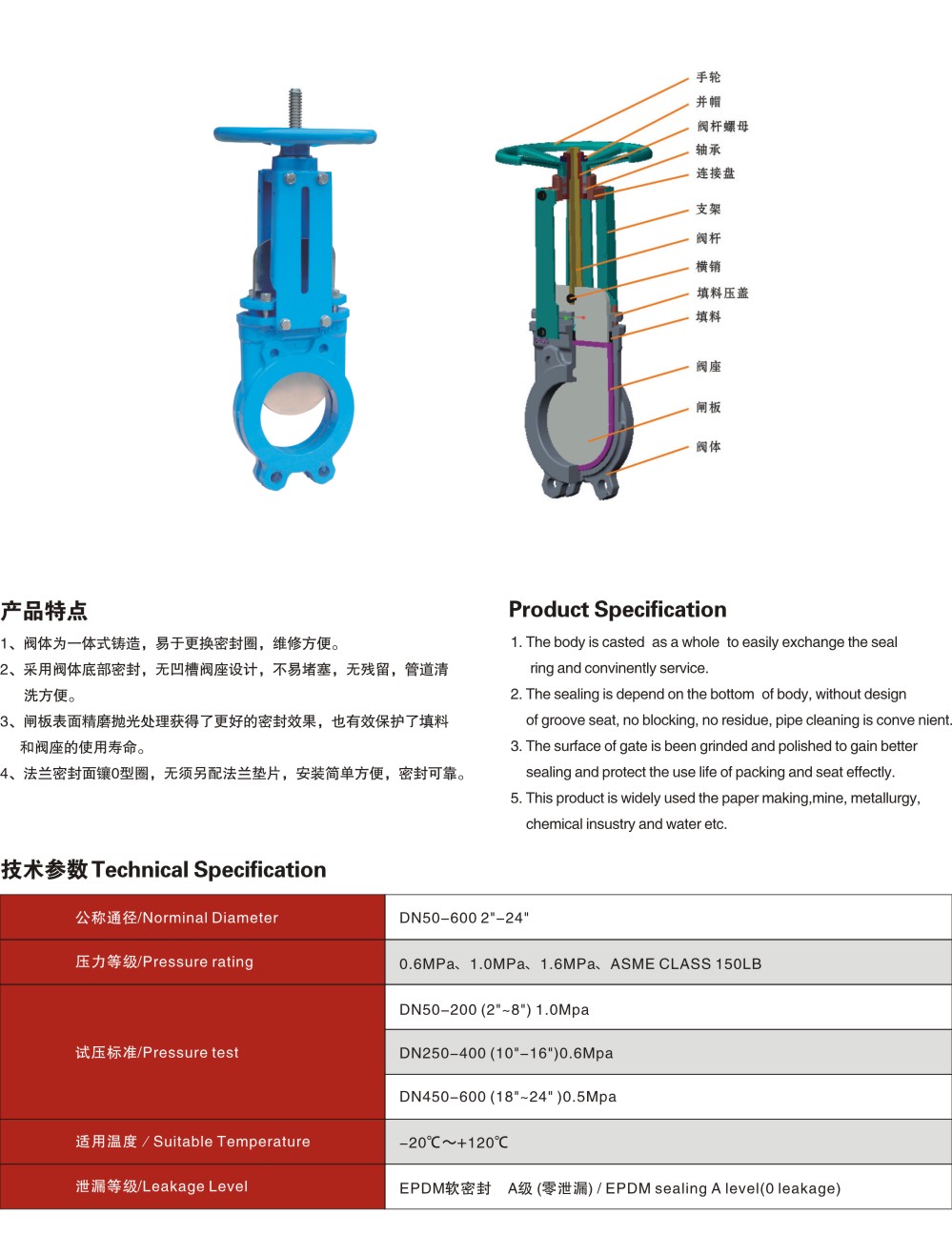 双向密封无凹槽刀型闸阀-双向密封无凹槽刀型闸阀2