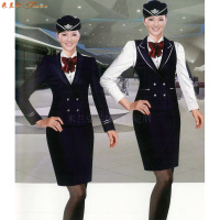 「空姐服装春秋款」贵州专业量身定制空姐服的公司-米兰弘服装-6