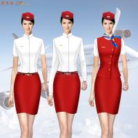 「河北空姐服」沧州市量体定做航空公司空姐服-米兰弘服装-1