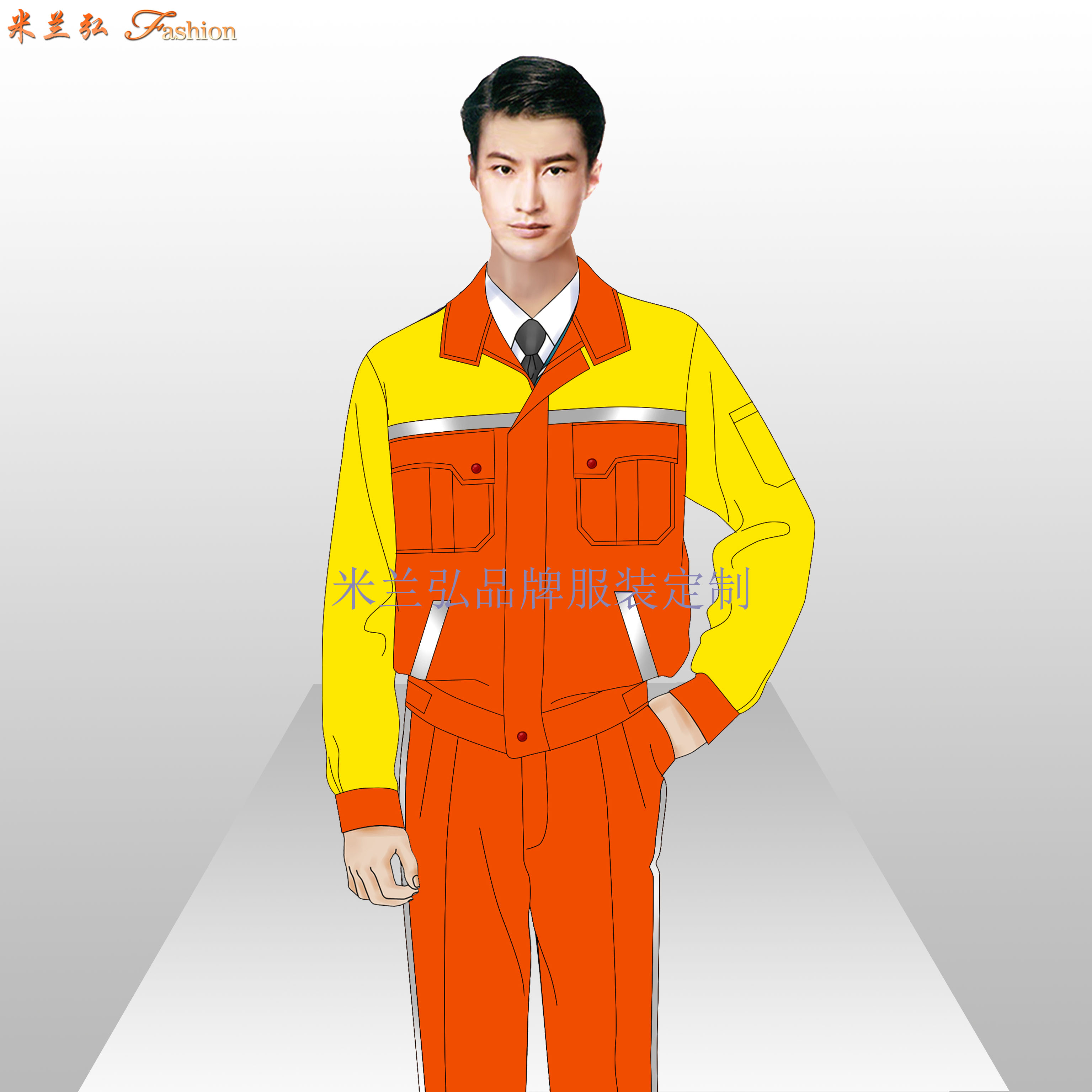 北京物业工作服定做-工程部工服价格-米兰弘服装厂家-5