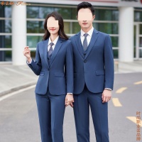 雾霭蓝男女式西服图片11