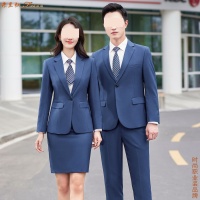 雾霭蓝男女式西服图片14