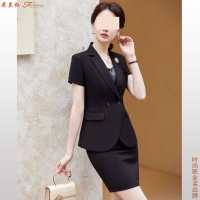 西服短袖女职业装图片t