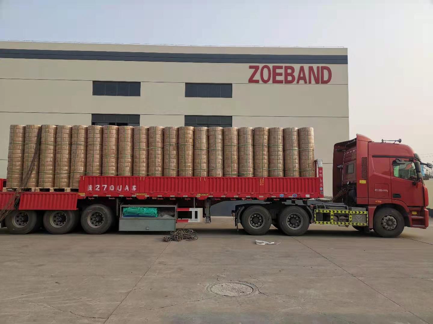 20吨塑钢带出口国外