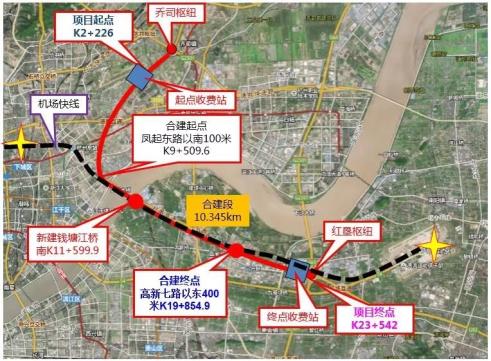 钱塘江新建大桥规划图