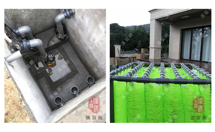 水泵及滤材安装