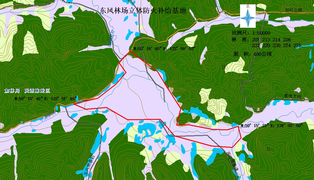 东风林场立体防火补给基地