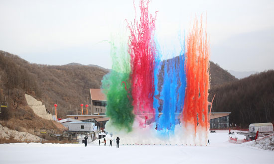 第十四届全国冬季运动会美林谷滑雪场供热