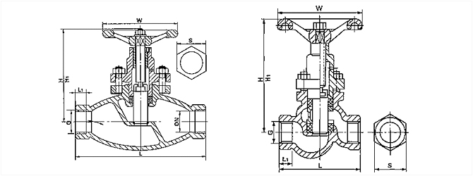 UJ11H内螺纹柱塞阀2