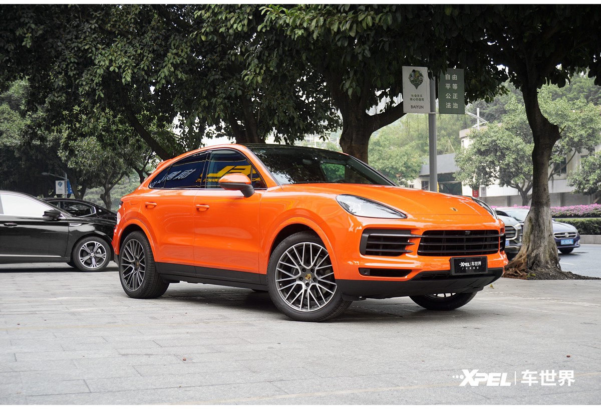 熔岩橙|保时捷卡宴 cayenne贴xpel zeus隐形车衣,车世界汽车贴膜-xpel