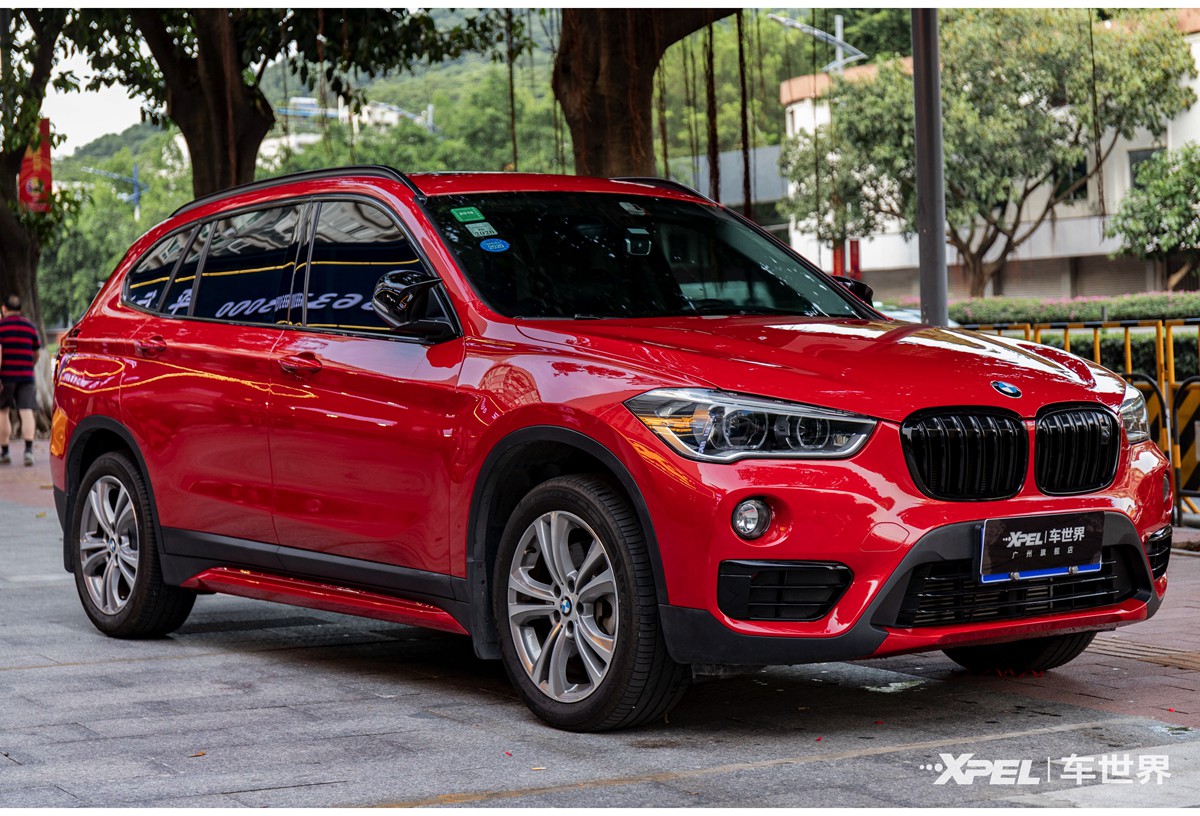 墨尔本红|宝马x1贴xpel lux plus隐形车衣,车世界汽车贴膜