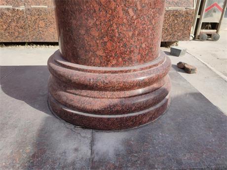 印度红石材干挂,印度红光面,印度红异型印度红柱墩,印度红圆柱