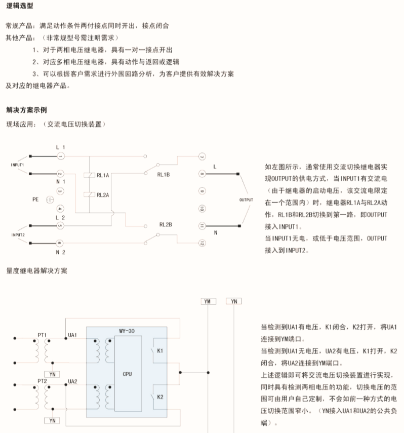 WY-30系列应用示例