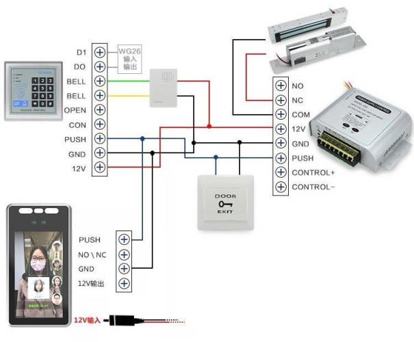 门禁接线