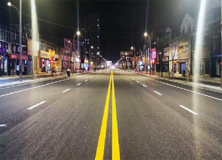 清徐凤仪街改造北段沥青砼摊铺圆满完工