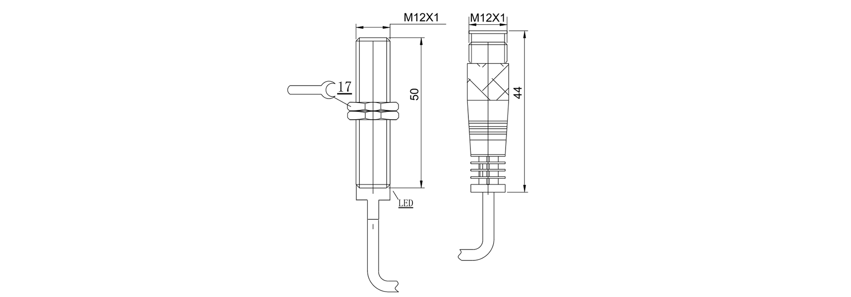 M12转P12猪尾插