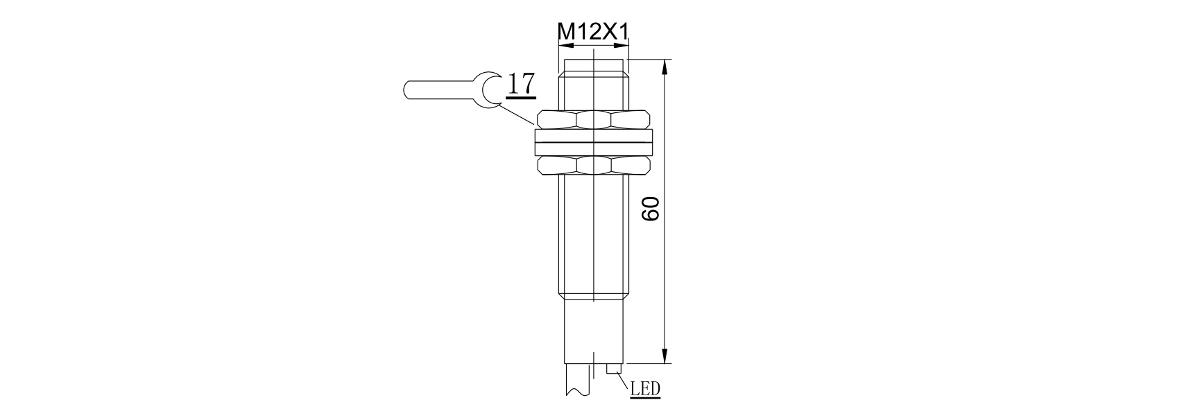 齐平白色圆柱M121