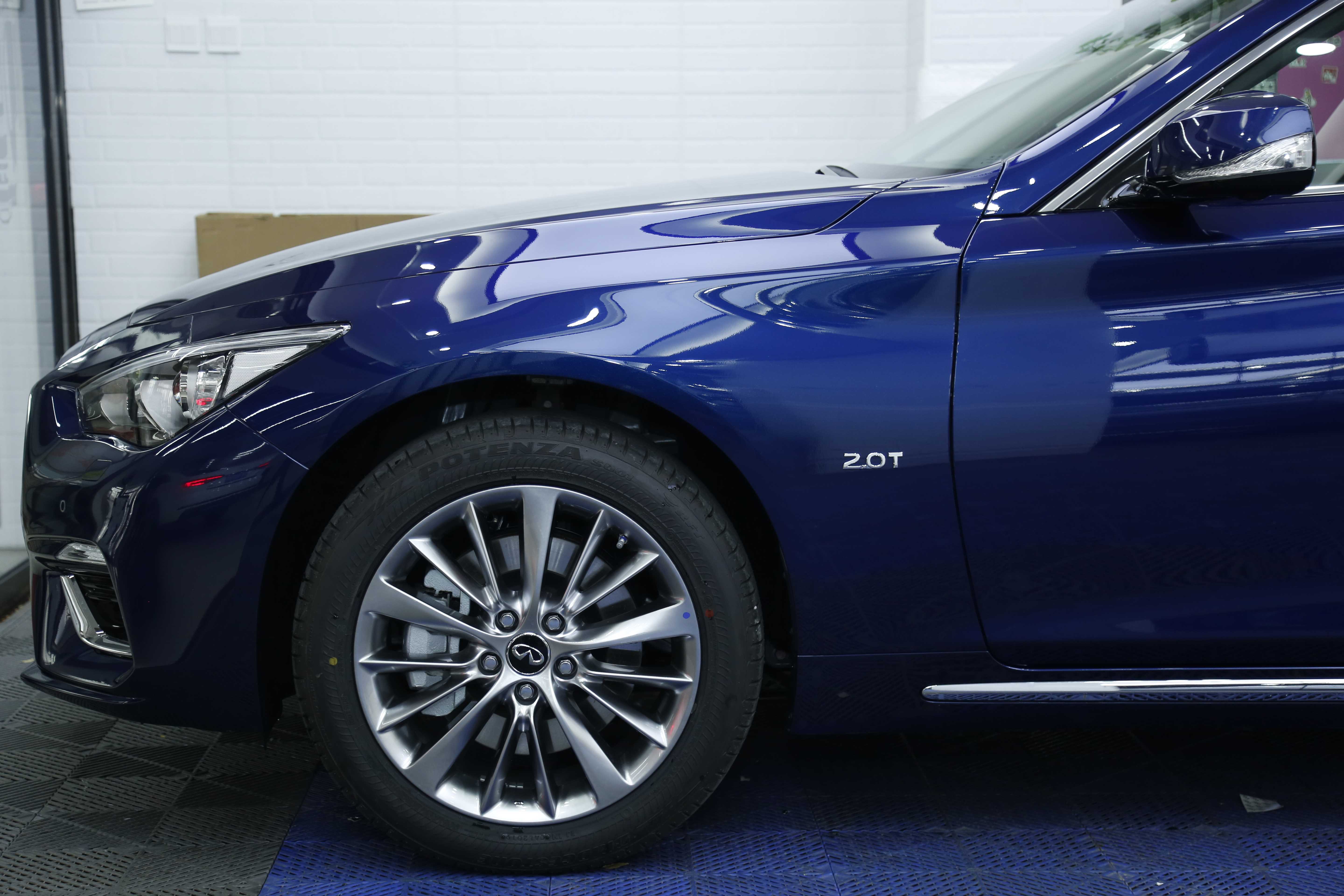 英菲尼迪q50乐凯隐形车衣施工案例