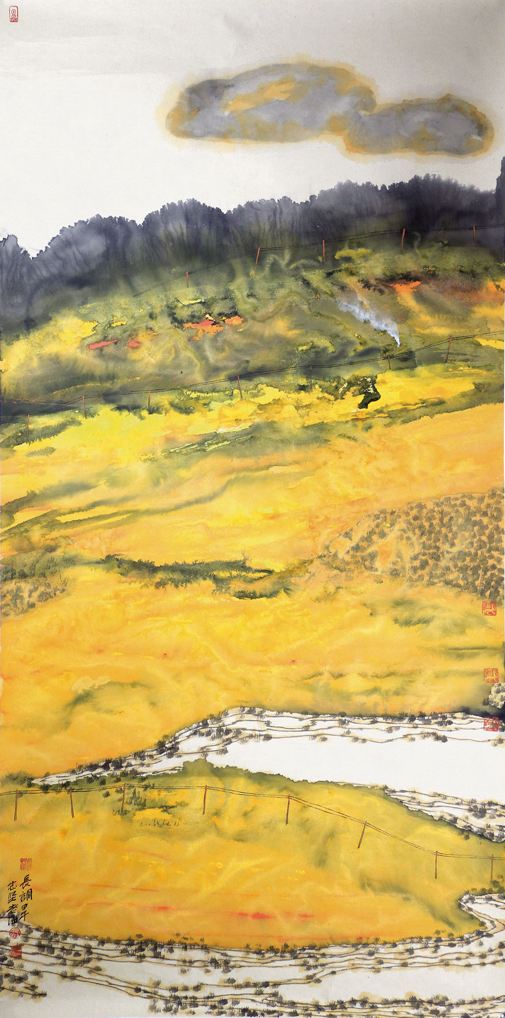 张志坚老海《长调》74cm×138cm2014年