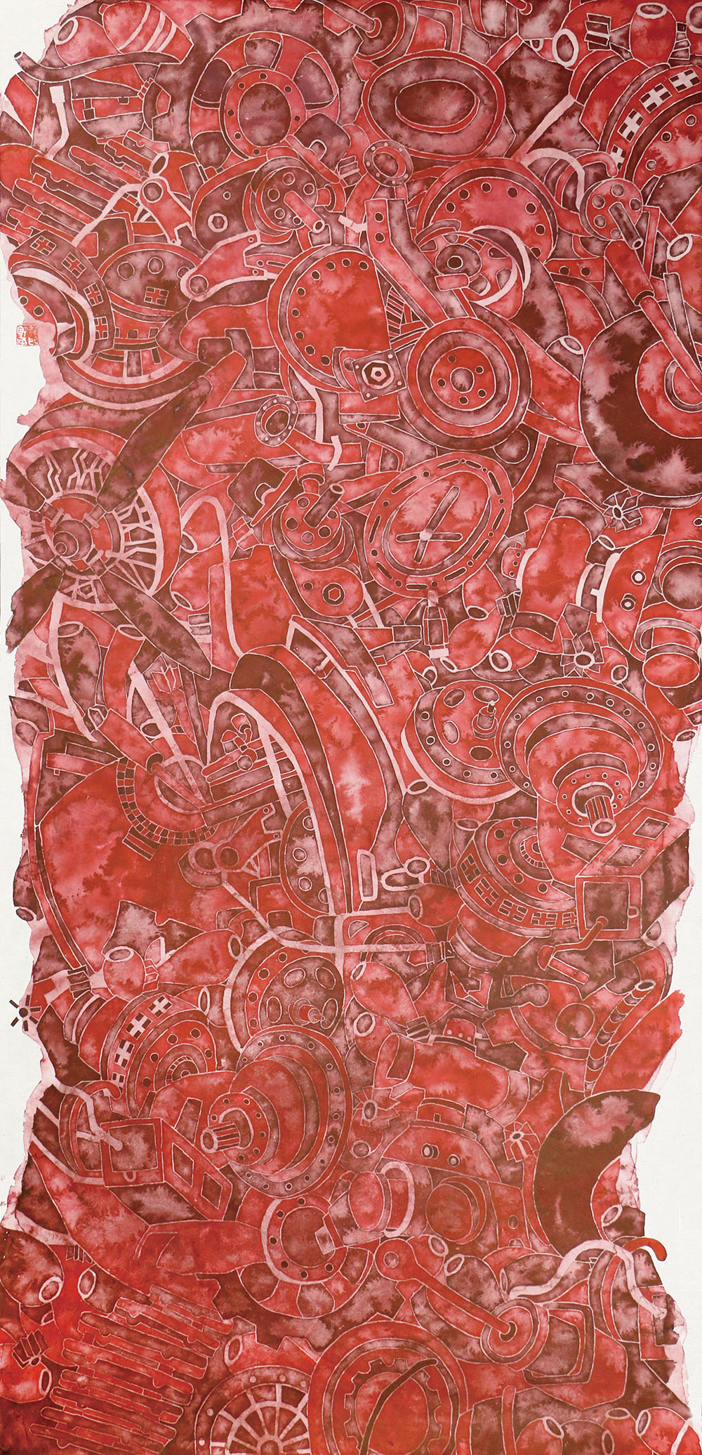 朴龙玺《世界的角落2》69x138cm