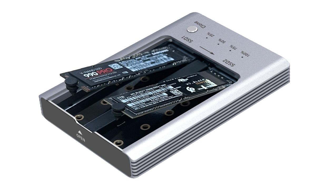 Ankmax M2u32c Dual M.2 Ssd Enclosure Quick Guide-ankmax Technology Co.,ltd.