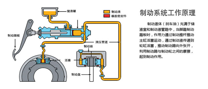 刹车分泵图解图片