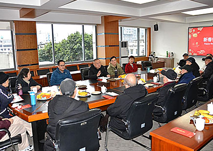 我院开展2025年度离退休老同志走访慰问活动和迎春茶话会