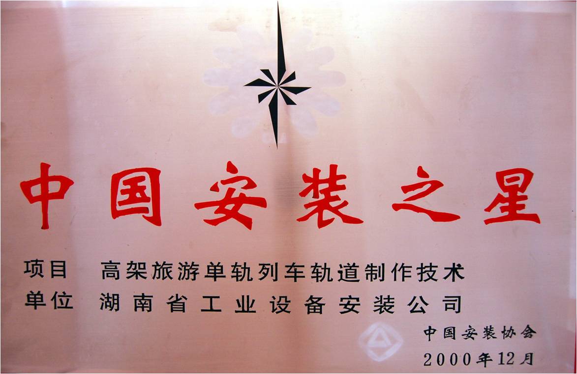 2000年度中国安装之星